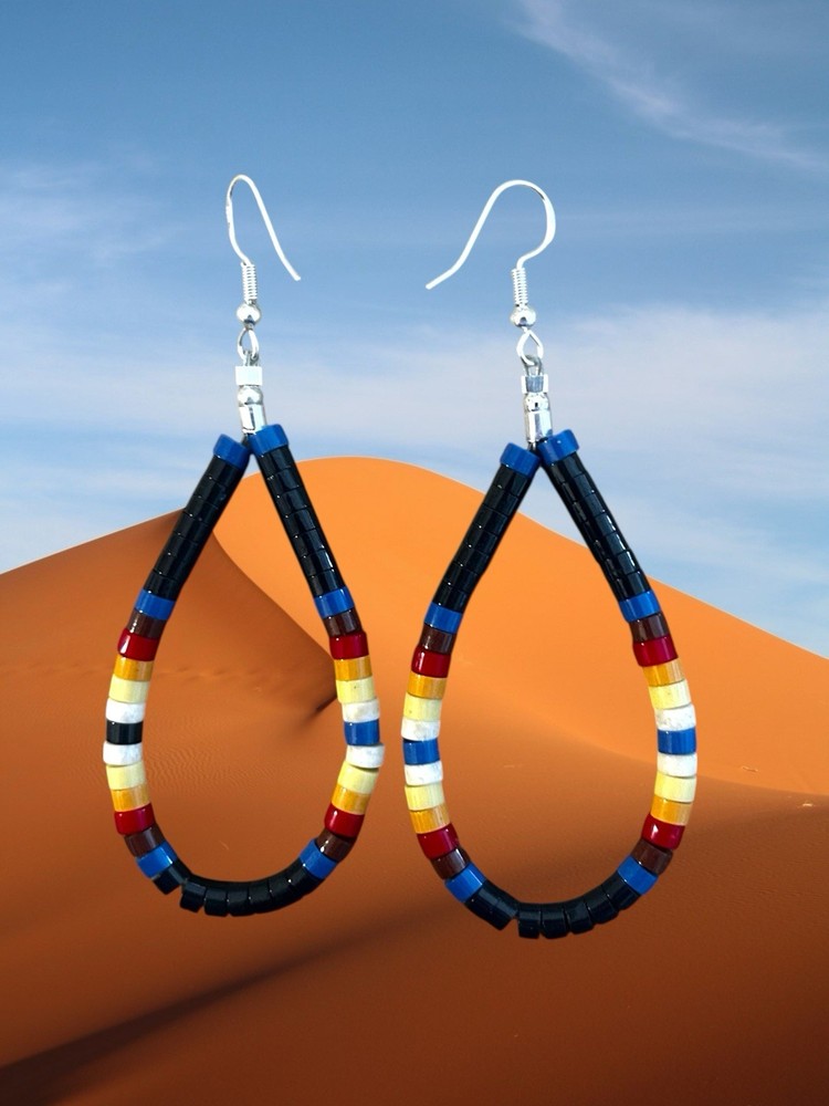 NATIVE AMERICAN Heishi Earrings