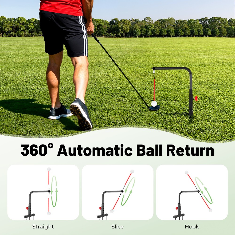 Golf Swing Trainer Aid Training Golf Practice Swing Groover & Hitting Adjustable