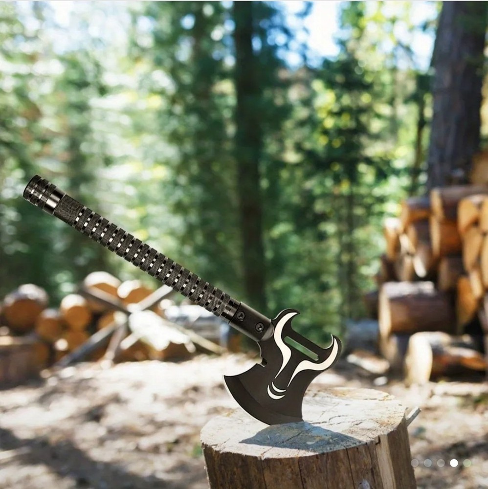 Multi-Function Survival Axe Kit - Camping Axe & Hatchet - Multitool Folding Axe
