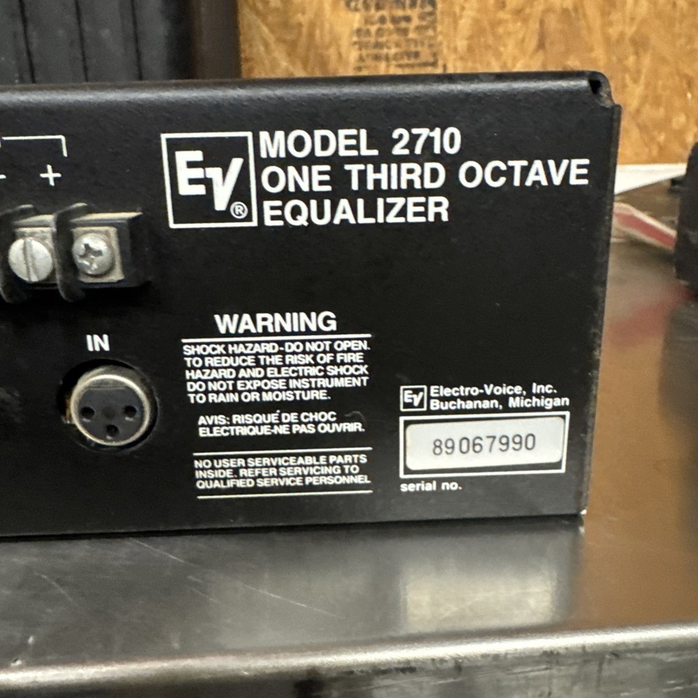 Electro-Voice (EV) 2710 Band Graphic EQ Equalizer da22