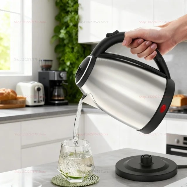 Electric Water Kettle New 2L Hot Water Kettle Stainless Steel Hot Boil Tea Maker