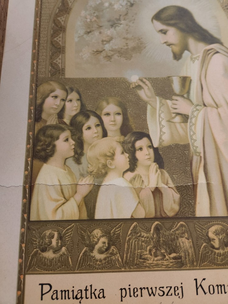 1926 Polish First Communion Certificate