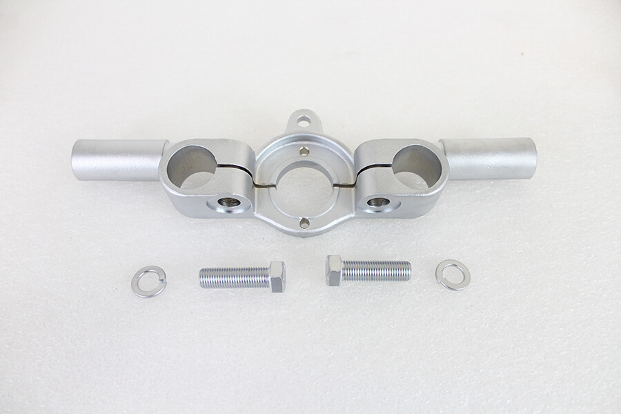 Top Triple Tree Inline Satin Nickel fits Harley Davidson