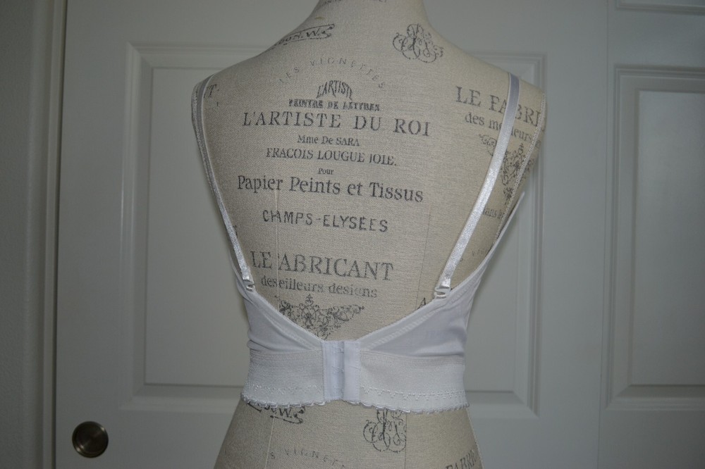 White long line strap/less bra wedding undergarment