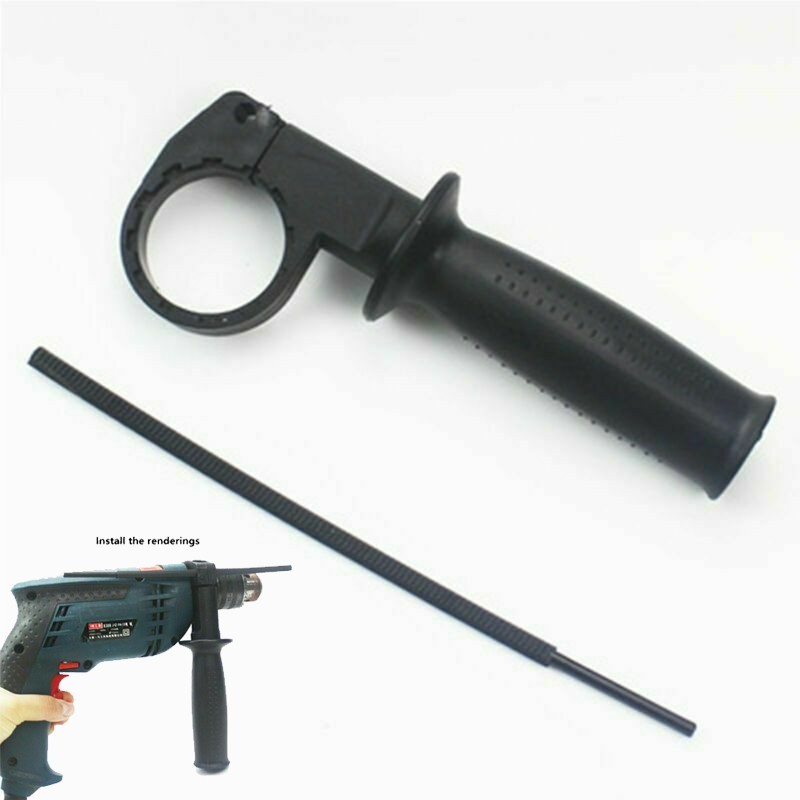 Powerful and Stable For Electric Drill Handle with Comfortable Grip Black