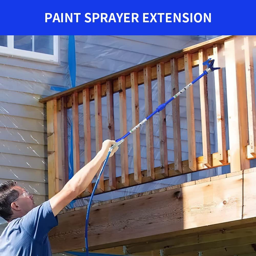 Universal Extension Pole Rod & Nozzle Tip Guard Protector for 60, blue
