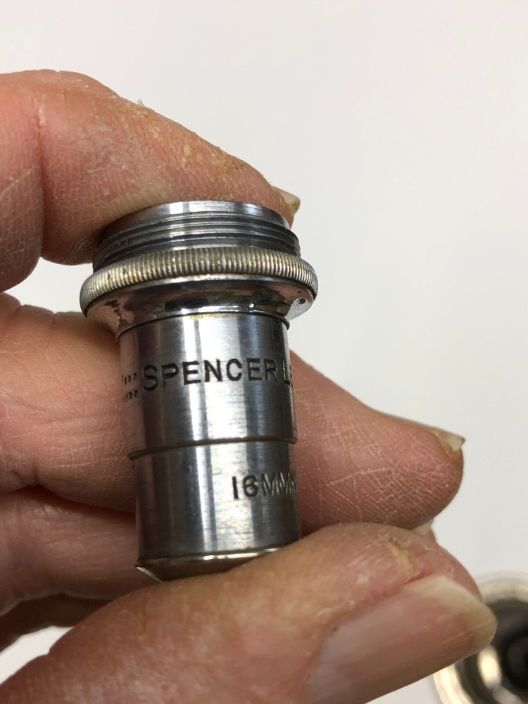 Spencer Lens Co. Microscope Lens 16mm With Container