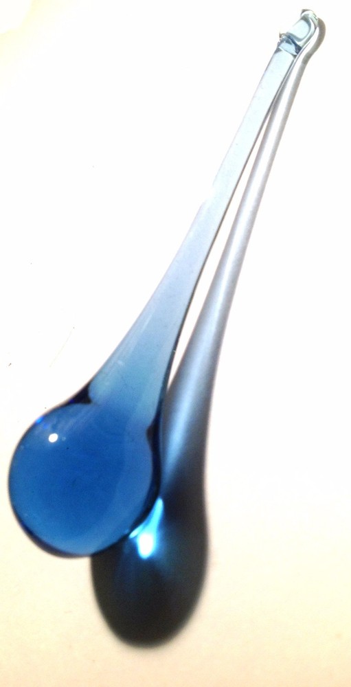 Raindrop Glass Crystals 100MM Blue - 1 PC  (P109)