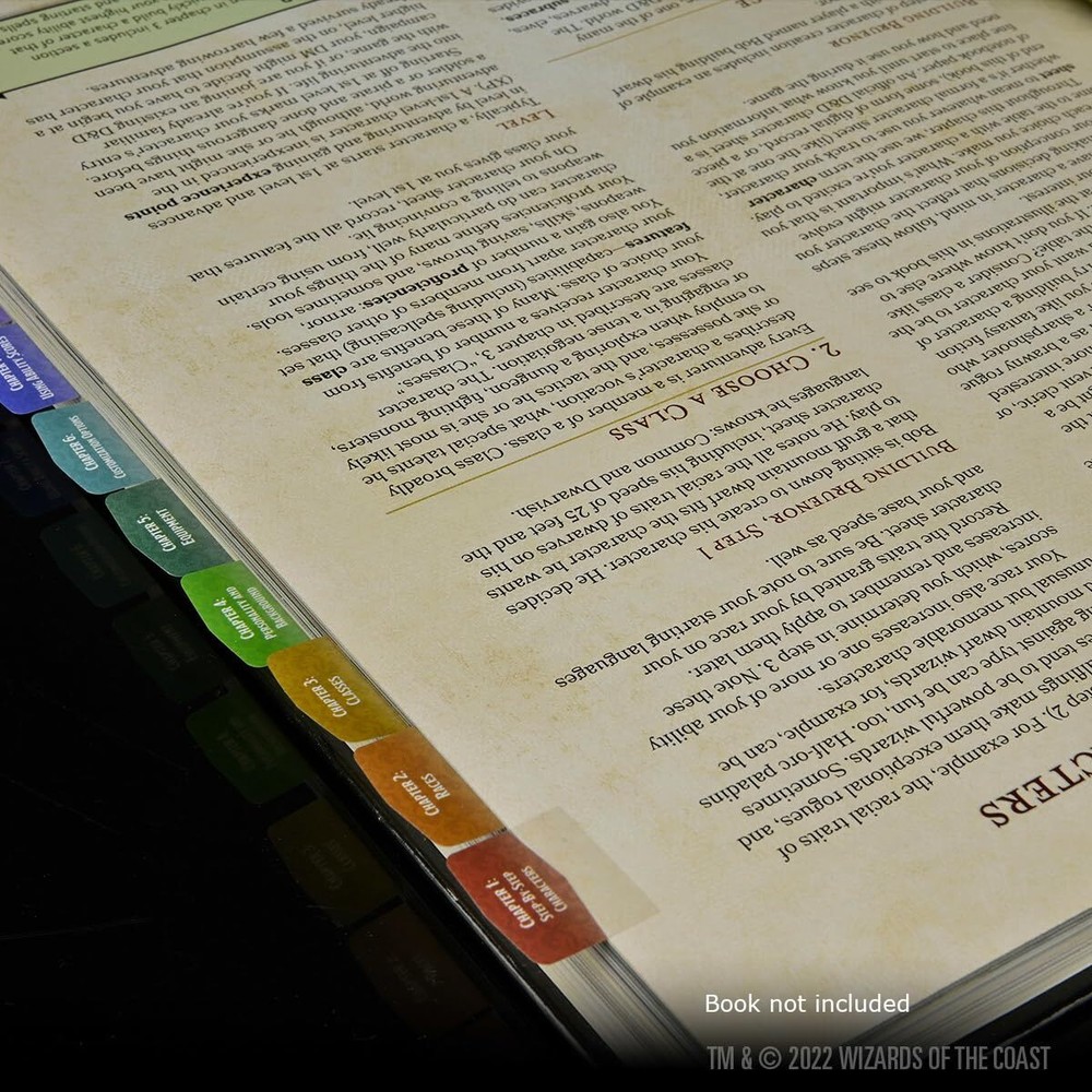 D&D Book Tabs: Player's Handbook