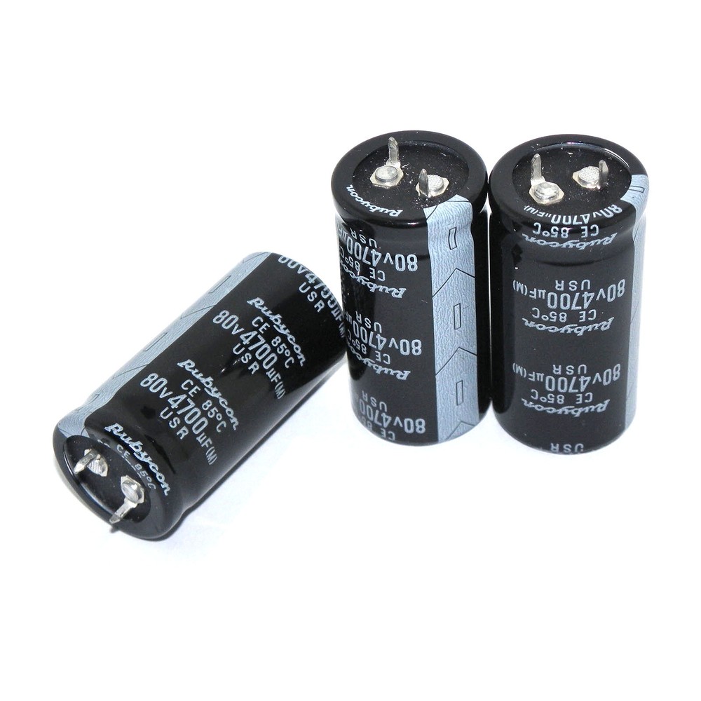 3PCS For Audio Filter 4700uF 80V Rubycon Electrolytic Capacitors