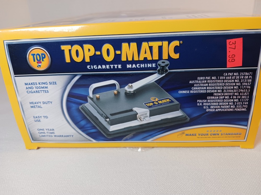 Top-O-Matic Cigarette Machine: Makes King Size and 100 MM Cigarettes