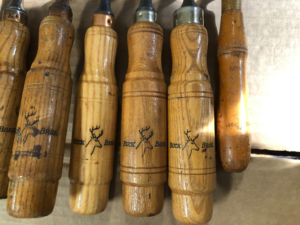 Graduated Cranked Neck Set of 10 Buck Bros Gouges Tang Chisels