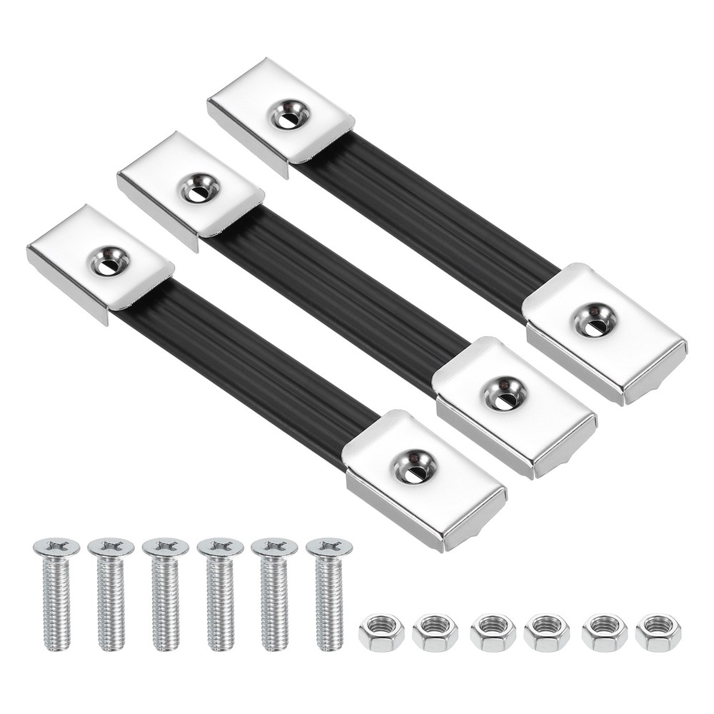 3 Pieces 6.3 Inches Speaker Cabinet Strap Handles, Pull for Speaker Case, Silver