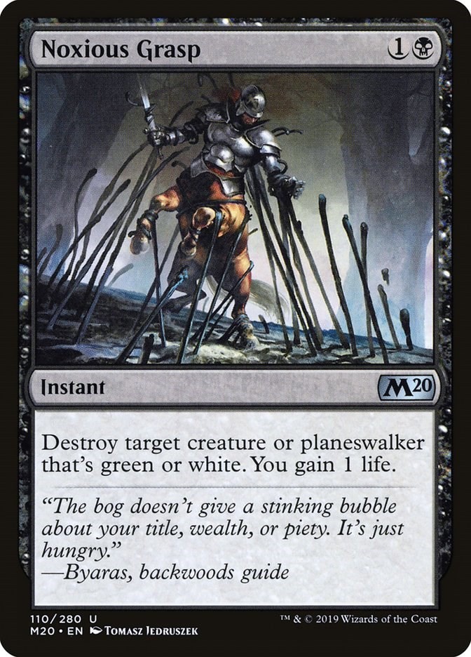 Noxious Grasp Core Set 2020 110 MTG LP