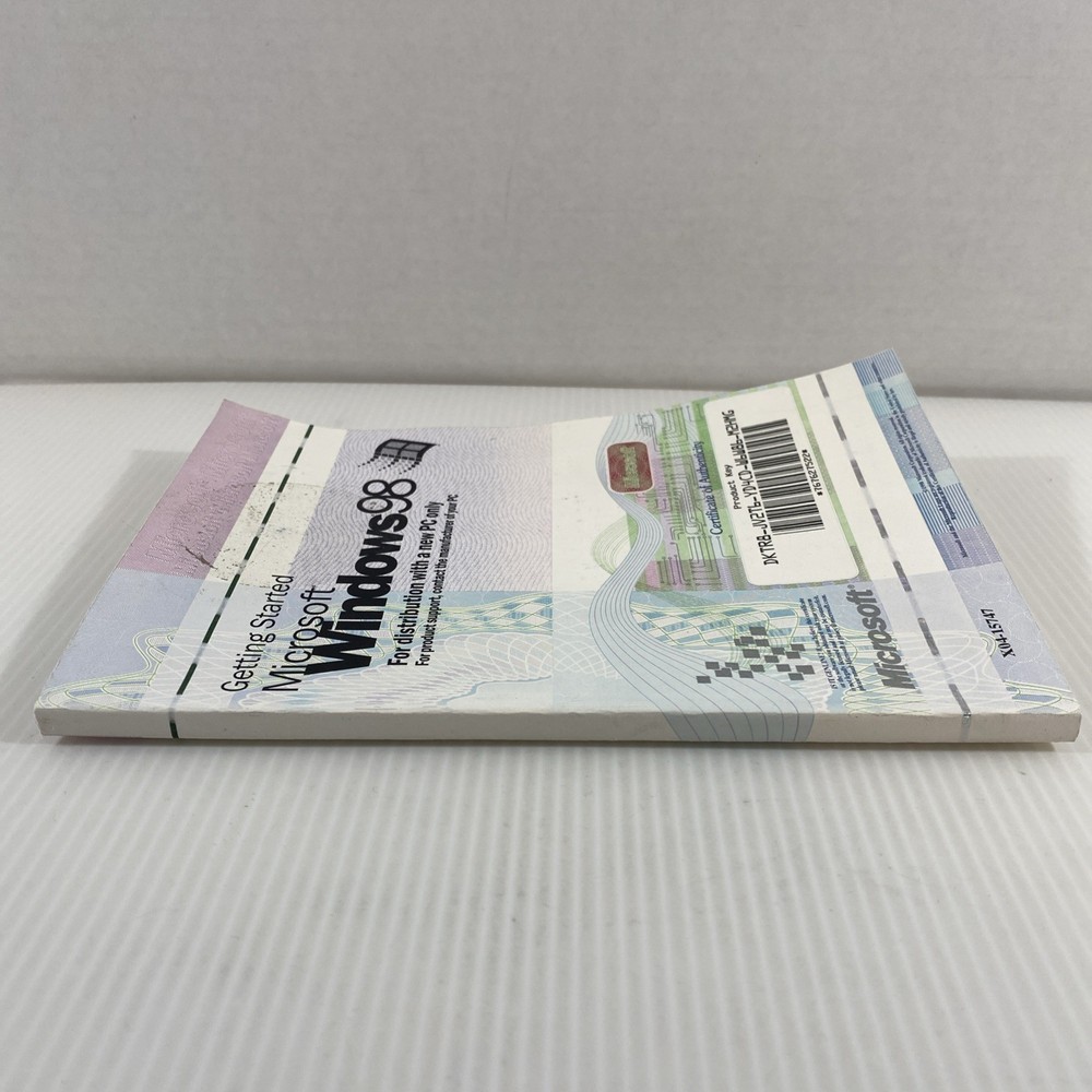 Microsoft Windows 98 Getting Started Manual No CD Vintage