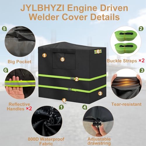 Engine Driven Welder Cover,Waterproof & Windproof Welder Machine Cover