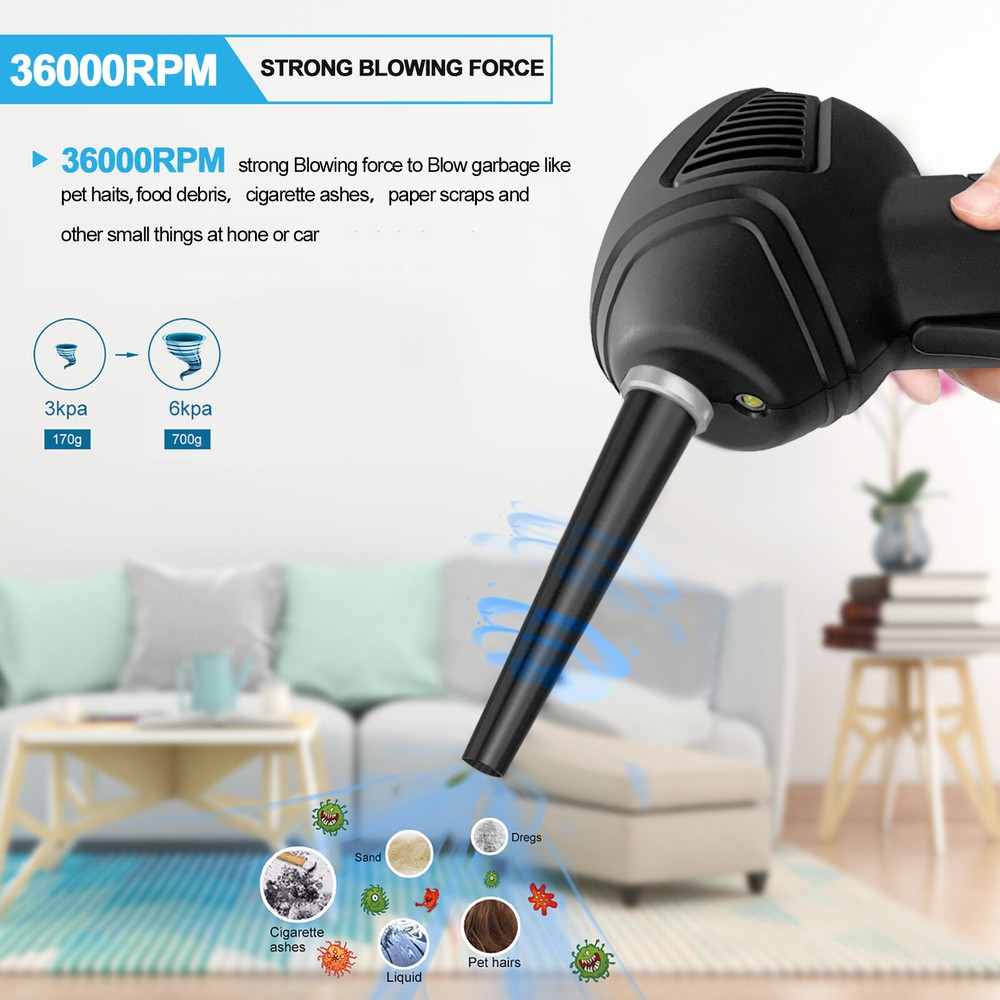 Electric Mini Air Duster Blower for Computer Keyboard Macbook Air Pro Cleaning