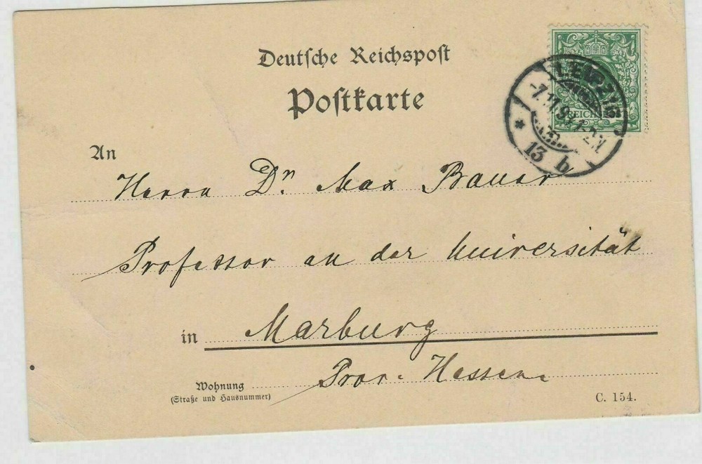German Postal History Stamps Postcard Ref: R4883