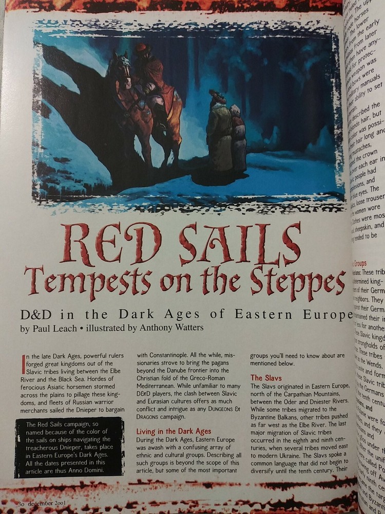 Dungeons & Dragons Lot Red Sail Campaign Setting