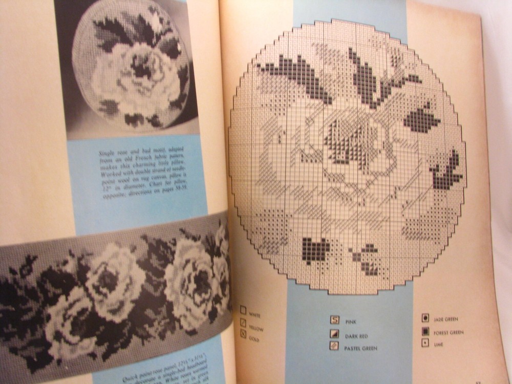 Vintage McCalls Needlepoint Beginners Step by Step 1972 Patterns Stitches Design