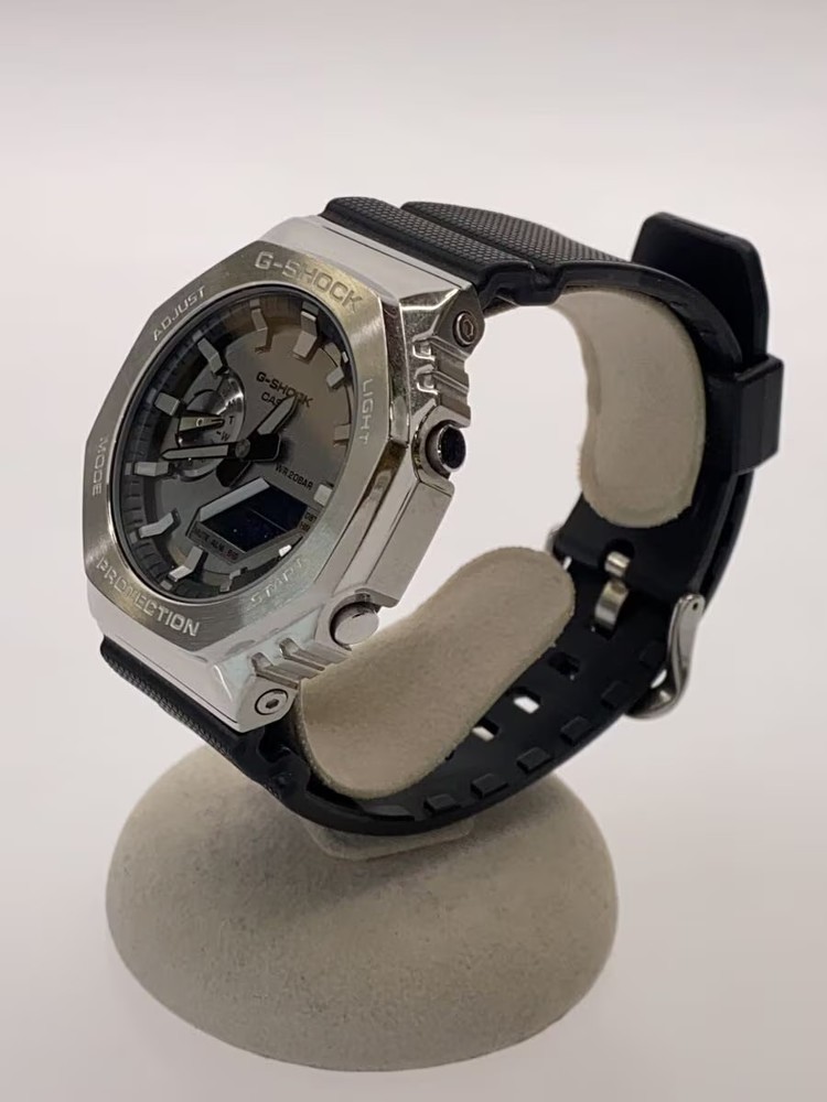CASIO Quartz Watch G SHOCK Digital Analog SLV BLK