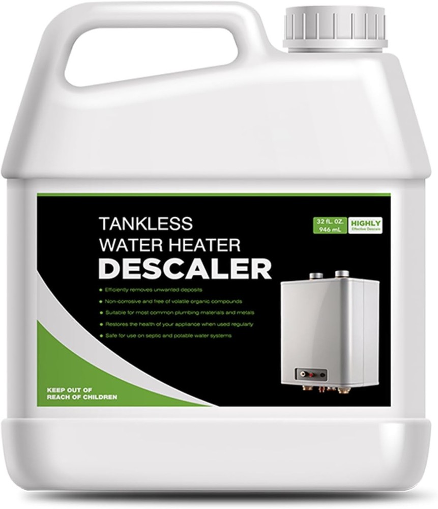 Tankless Water Heater Descaler - Quart (32 oz) Premium Descaler for Tankless Wat