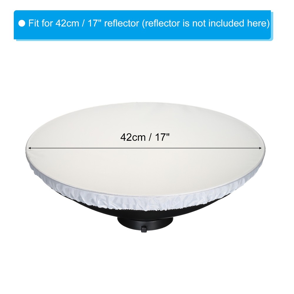 17" 42cm soft diffuser lamp cover, 2pcs fabric diffuser, white