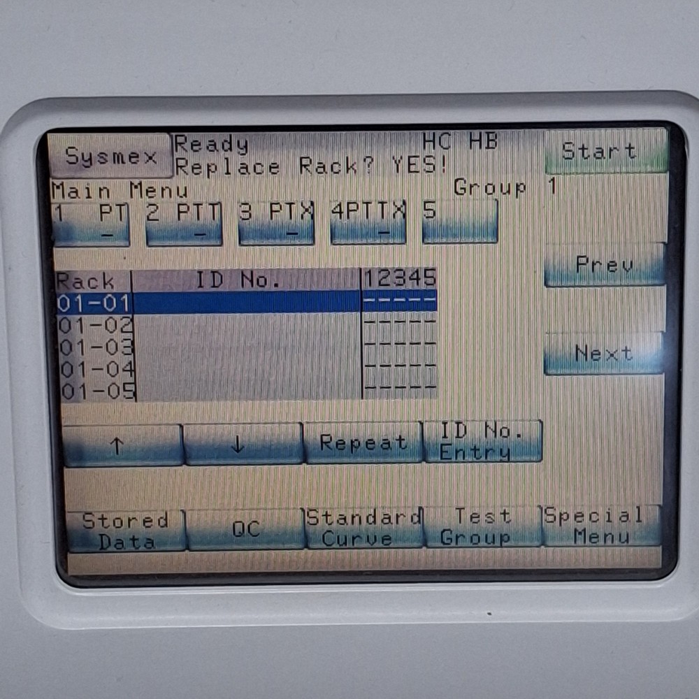Sysmex CA-600 Series CA-660 Blood Coagulation Analyzer