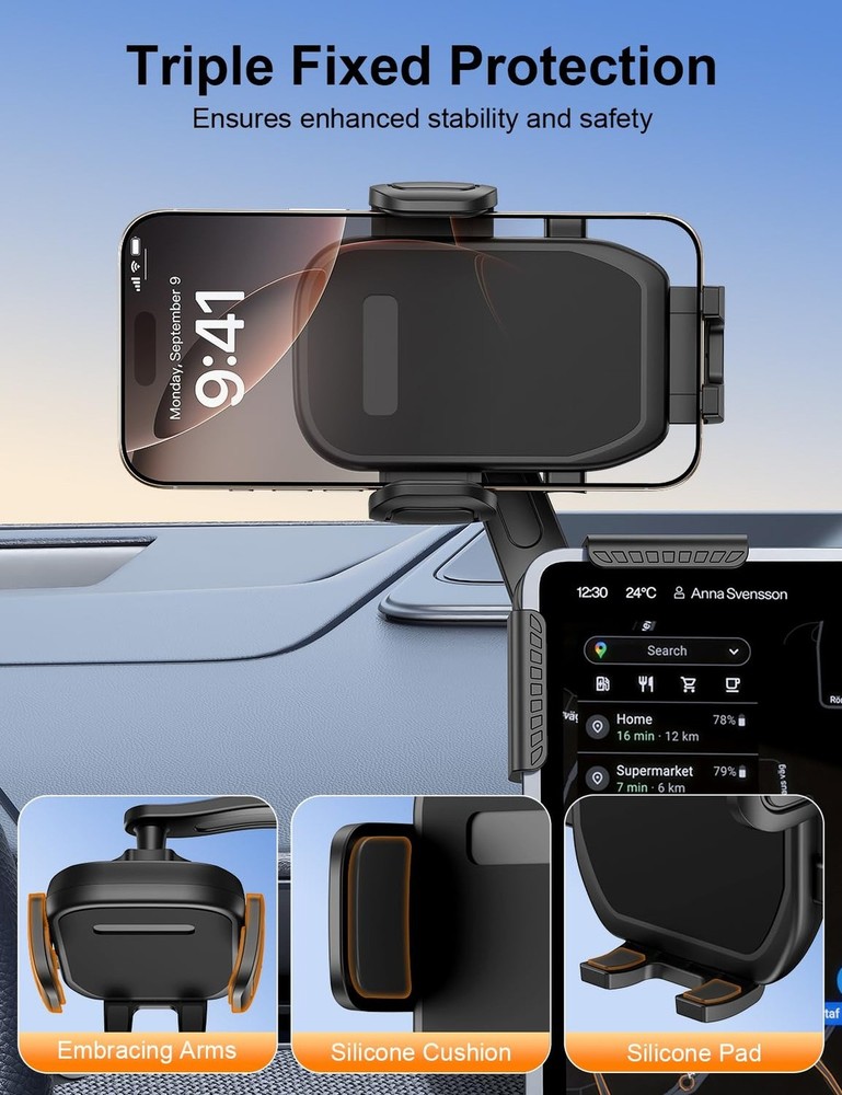 Tesla Phone Mount, 360° Adjustable Universal Tesla Model Y Accessories, Pho