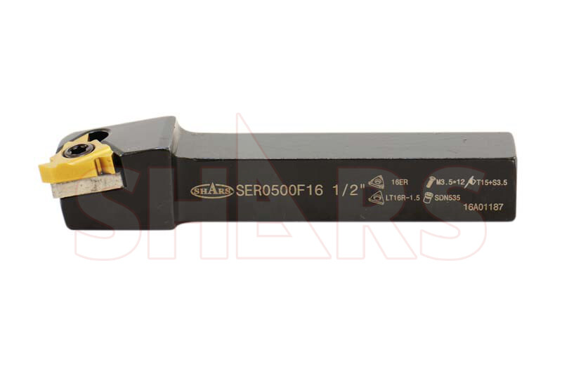Shars 1/2 RH Indexable Threading Tool Holder + 5pcs ER16 Insert Certificate P]