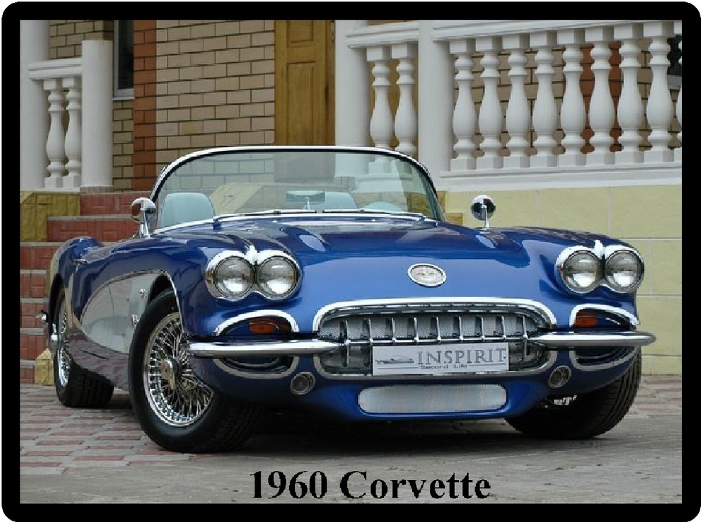 1960 Corvette Refrigerator Magnet