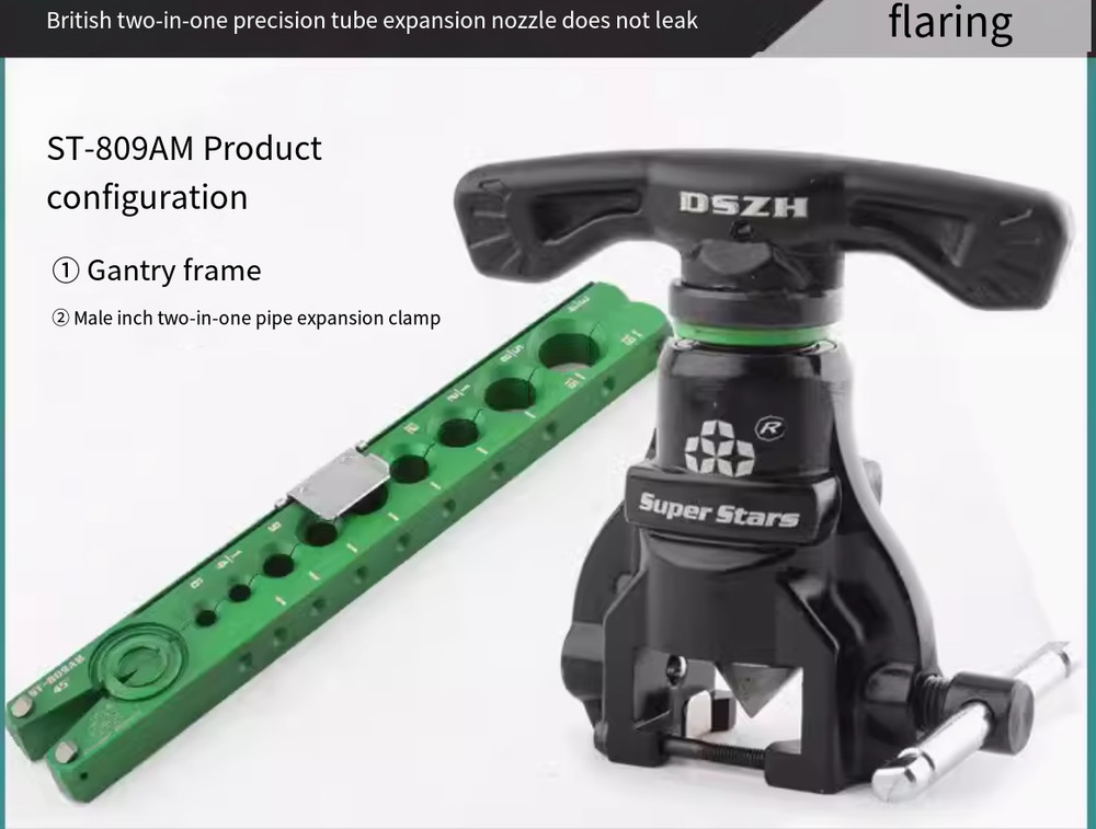 ST-809AM Metric & Imperial One Piece Flaring Tool, Eccentric Flaring Tool