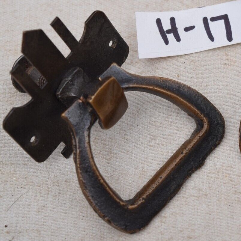 SALVAGED Single Post HARDWARE Vintage & Antique Cabinet/Drawer DROP RING PULL(S)