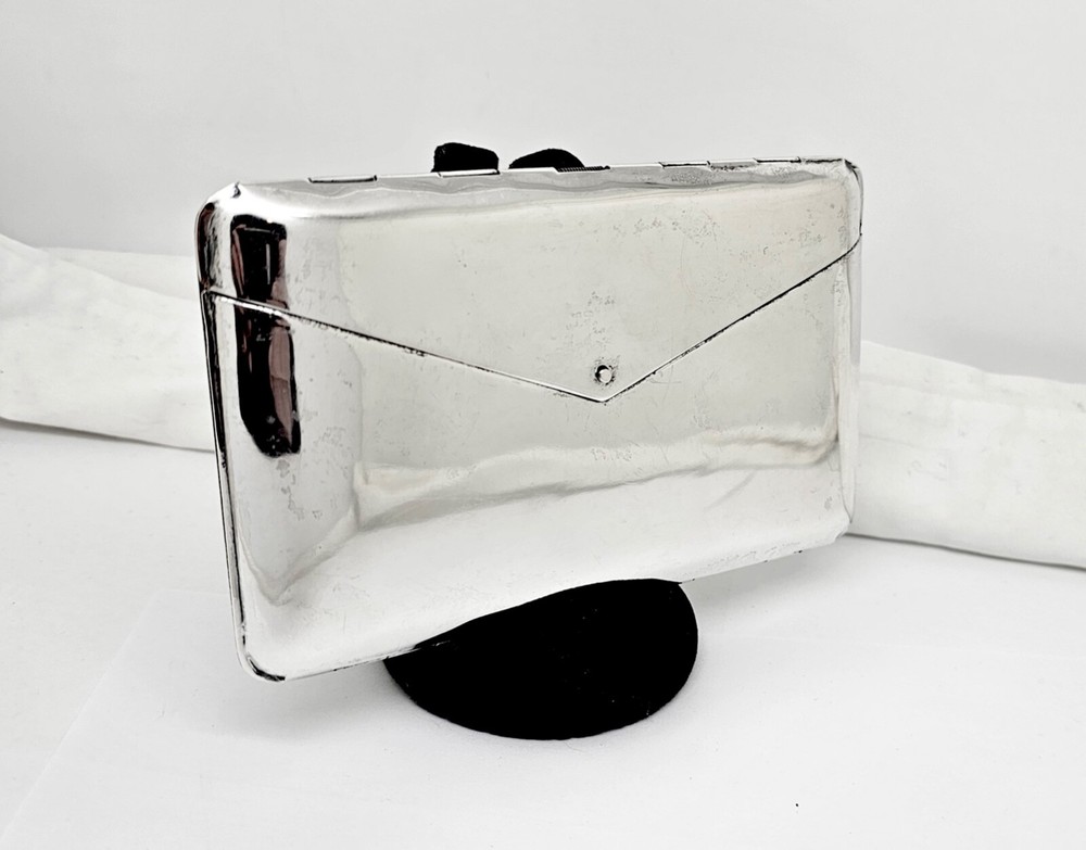 LARGE UNIQUE 70'S ORMEX MEXICO STERLING SILVER ENVELOPE FORM CARD,CASH,ID CASE