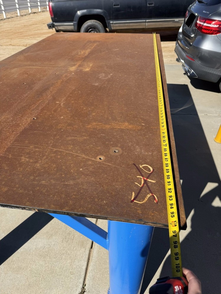 8x4' steel welding table