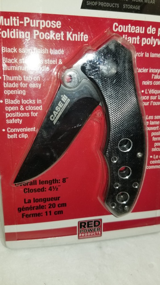 Case IH Stainless Steel  Folding Pocket Knife
