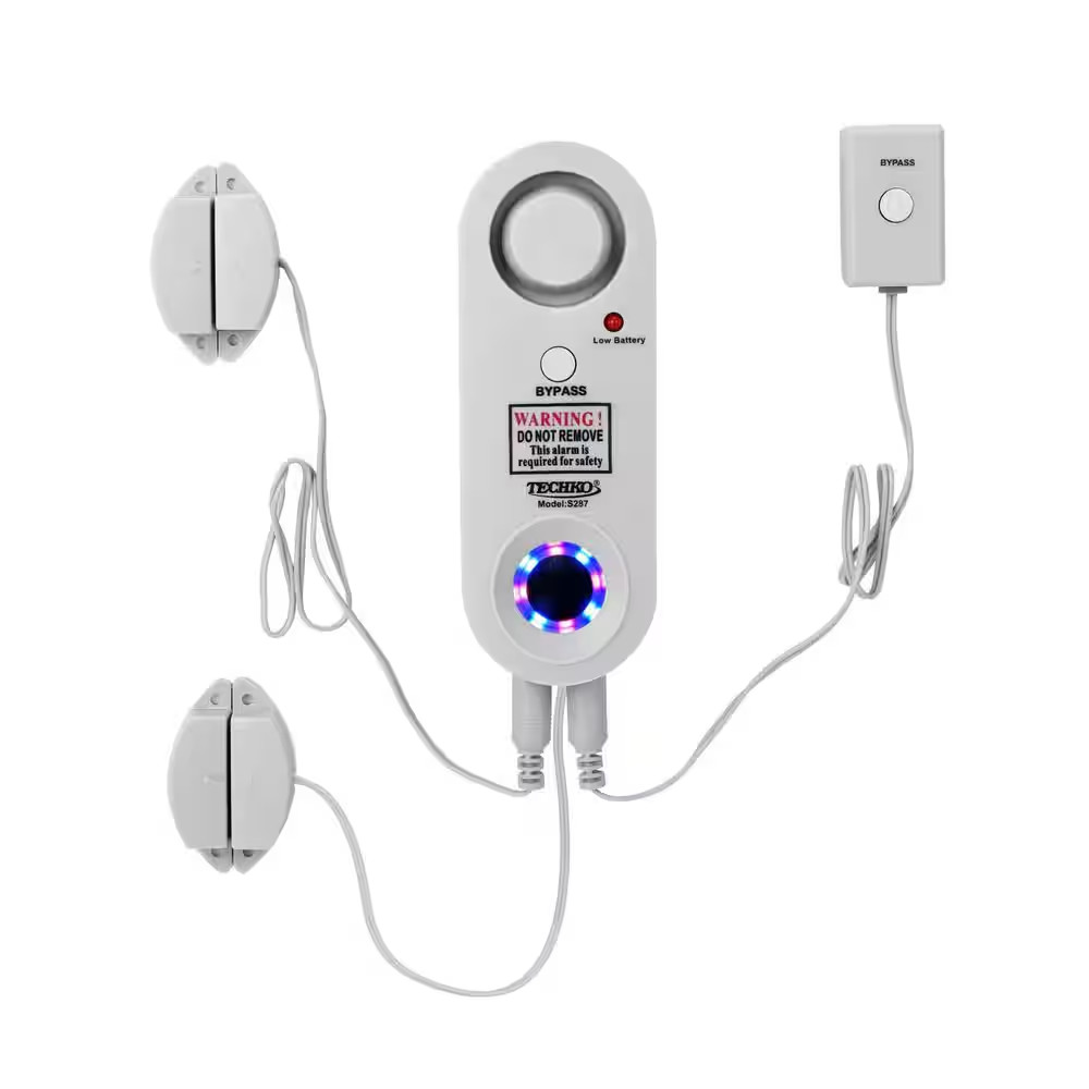 Safe Pool Alarm with High-Visibility Strobe Light
