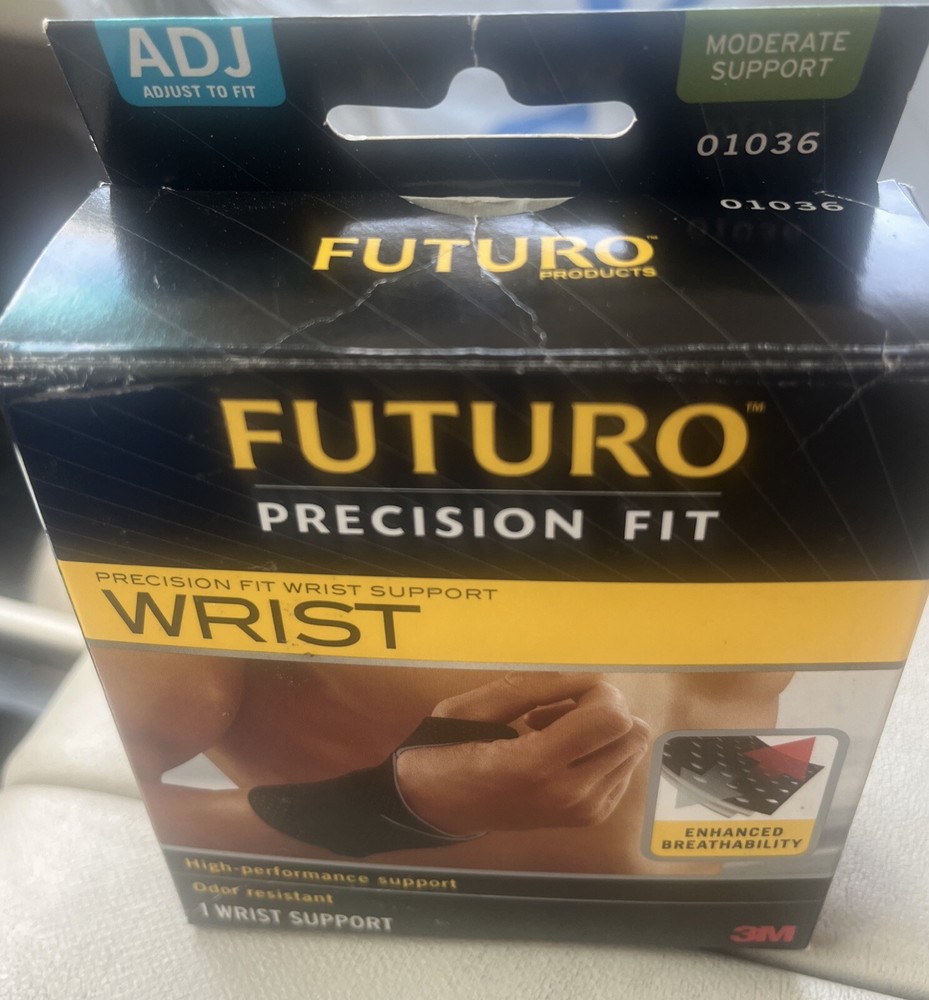 FUTURO Sport Black Adjustable Wrist Support 3M - NEW Moderate Support