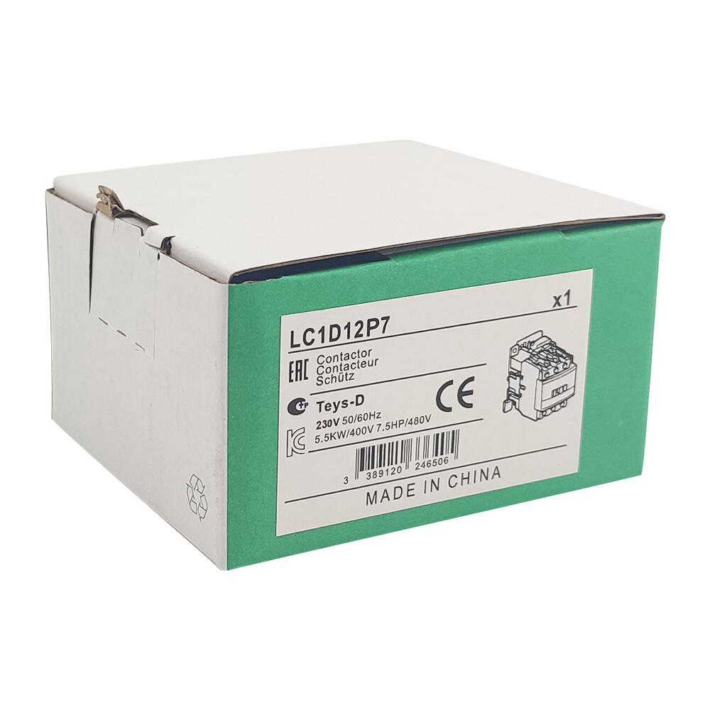 4PCS Contactor 230V coil AC 12A replace Schneider TeSys Deca Contactor LC1D12P7