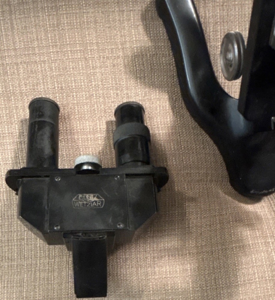 Leitz Wetzlar DRP Microscope with Multiple Objective Lenses