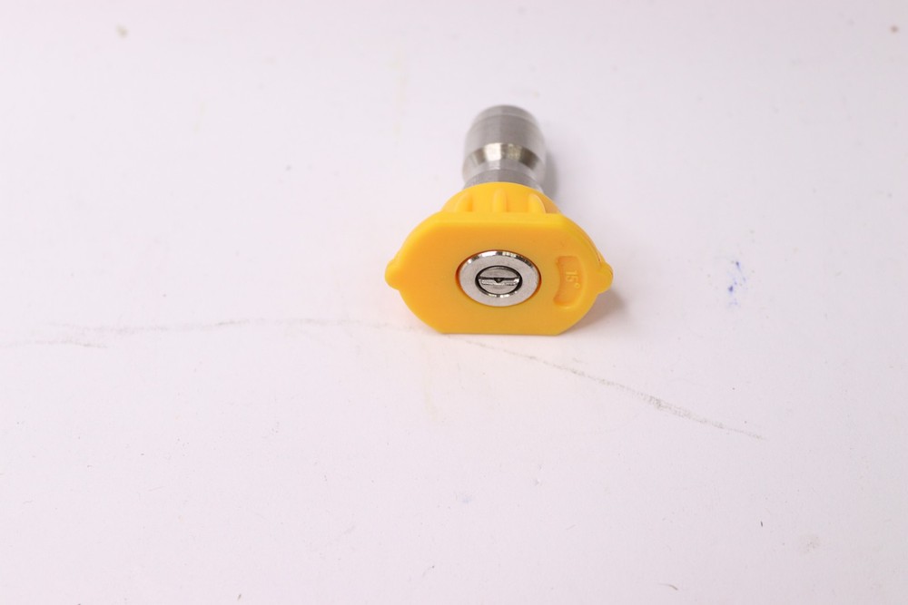 Jansamn Quick Connect Pressure Washer Tip Yellow 4500 Psi 2.5 GPM 1/4"