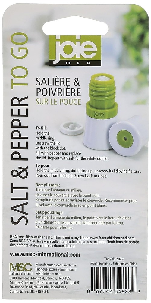 Joie Salt and Pepper To Go Shaker