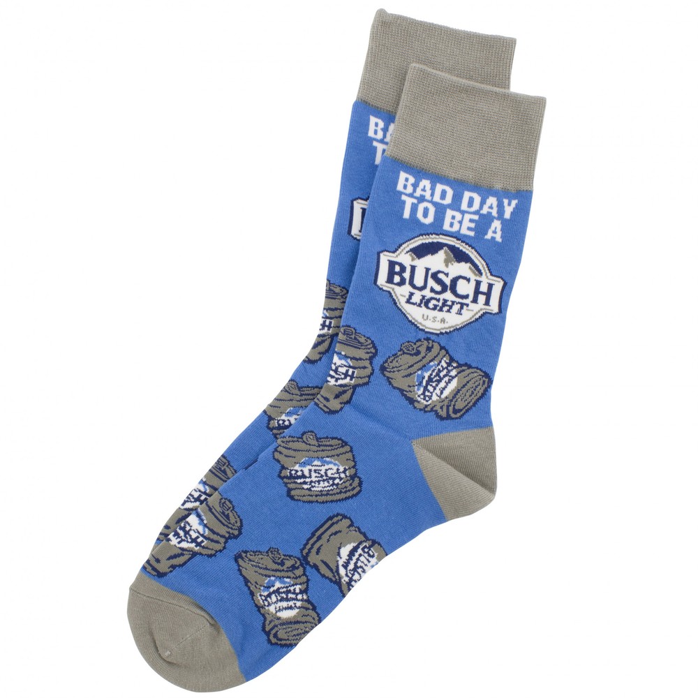 Busch Light Bad Day to be a Can Crew Socks Multi-Color