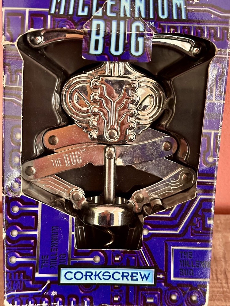The Millennium Bug Corkscrew, Chrome, New in Box