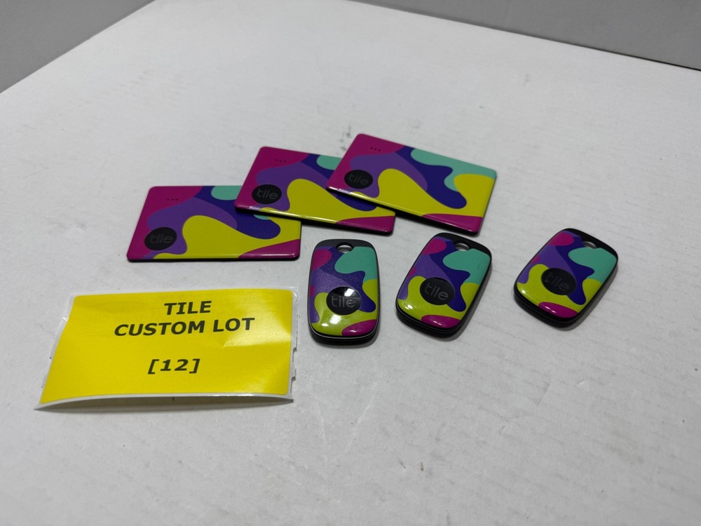 [6-PACK] TILE PRO / SLIM BLUETOOTH TRACKER ITEM FINDER - CUSTOM LOT [12]
