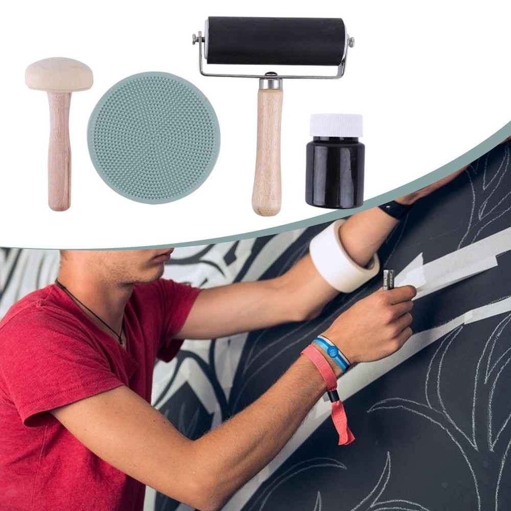 Brayer Roller Printmaking Tools Handheld Versatile Ergonomic Professional Art