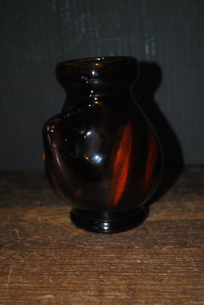 Mccoy Olympia Handled Vase With Roses