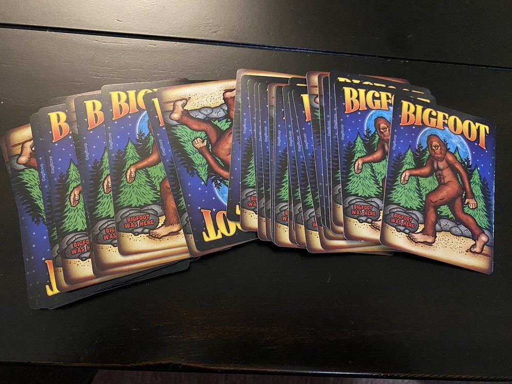 bigfoot playing cards
