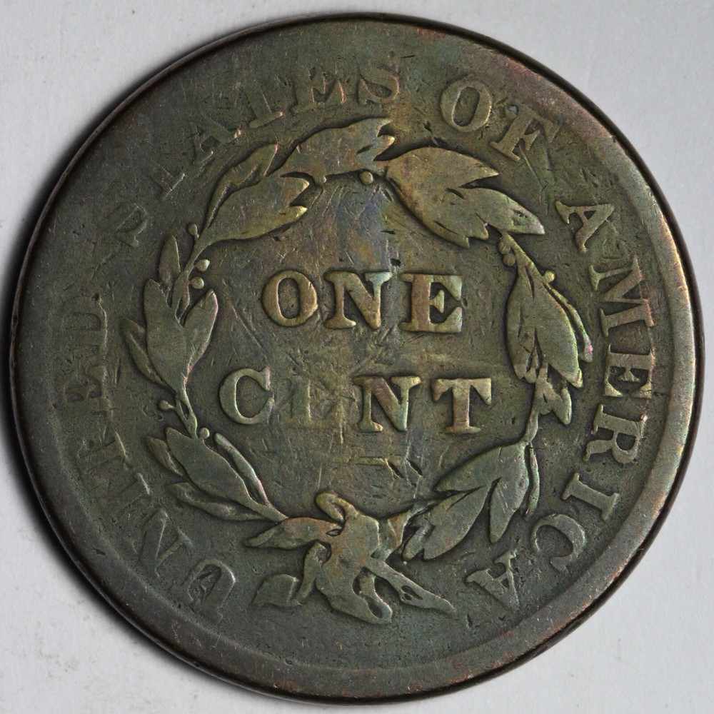 1837 Coronet Head Large Cent FINE E110 RCY