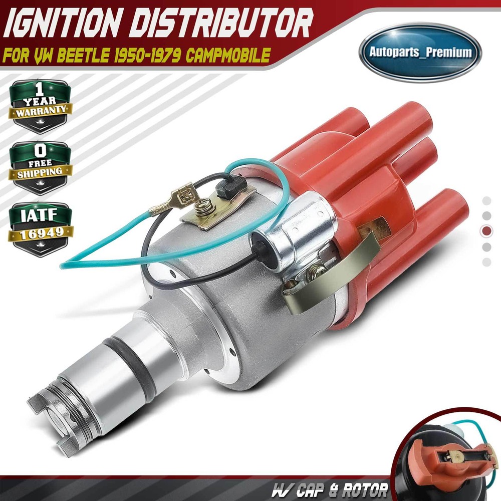 Ignition Distributor for Volkswagen Beetle Dasher Fastback Rabbit Porsche 356B